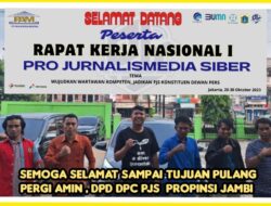 Ketua DPD PJS Jambi Didampingi 2 DPC Berangkat Hadiri Rakernas ke-1 di Jakarta Pusat