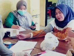 Kegiatan Skrining Kesehatan PTM Oleh Puskesmas Muara Bungo 1 di Kesatuan Polisi Pamong Praja Dan DAMKAR Bungo