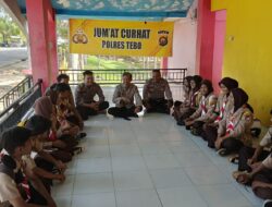 Polres Tebo Melaksanakan Jum,at Curhat yang Sudah Menjadi Agenda Polres  Tebo