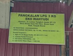 Diduga Pangkalan Gas Elpiji Di Kabupaten Tanjung Jabung Barat Menyalahi Aturan Pemerintah 