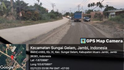BPJN Jambi Rigid Beton Jalan Simpang Ahok Hingga Buper Sungai Gelam 