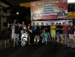 Kepolisian Resor Kota Padang, Sumatra Barat Sumbar menangkap DN 28 Pelak Kasus Dugaan Perampokan 