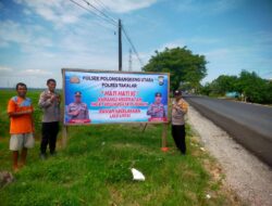 Bentuk Upaya Antisipasi Kecelakaan Lalu Lintas, Polsek Polut Pasang Papan Bicara