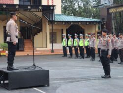 Kapolres Takalar Pimpin Upacara Penerimaan 52 Siswa Diktukba Polri SPN Batua Dalam Rangka Latihan Kerja