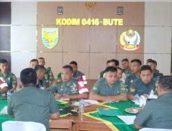 Kodim 0416/Bute Menerima Kunjungan Kerja Dari Tim Inspektorat Pusat