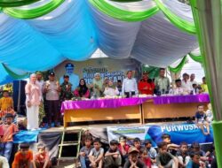 Sertu Cuncun Riadi Menghadiri Undangan Pawai HUT Transmigrasi ke-41 Desa Purwasari