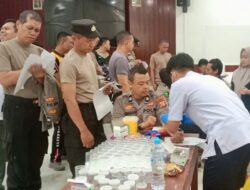 Cek Kesehatan Personil, Dokkes Polres Takalar Gelar Rikkes Berkala Bagi Personil dan ASN Polri