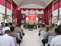 Kapolres Siak AKBP Asep Sujarwadi Buka Latihan Pra Operasi Jelang Pengamanan Pilkada di Kabupaten Siak