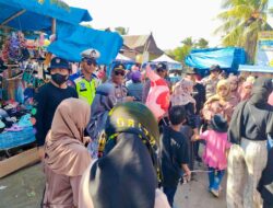 Jelang Peringatan Maulid Nabi Muhammad SAW, Polsek Marbo Lakukan Pengamanan di Pasar Tradisional Lengkese