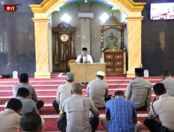 Polres Takalar Gelar Kegiatan Rutin Binrohtal di Masjid As-Salam