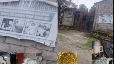 Di Balik Gudang Aditya Bangunan Milik Mali Desa Sebrang Jaya RT 03 Bathin II Pelayang Diduga ada Aktivitas Pengepul Emas Ilegal dan Penimbunan BBM Ilegal