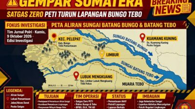 GEMPAR TURUN GUNUNG Satgas Zero PETI Bungo Tebo Investigasi Ulang Laporan Viral di TikTok, Soroti Aktivitas di Batang Bungo, Batang Tebo, Pelepat Hingga Limbur