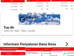 Sebagian Masyarakat Desa Tuo Ilir Tebo Meminta Pihak Inspektorat,BPK,APIP Audit Dana Desa Tahun 2023 Sampai 2025